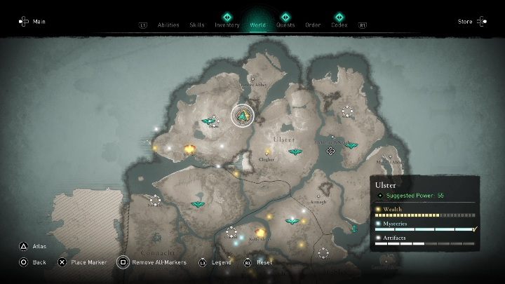 4 - AC Valhalla Gniew Druidów: Zestaw celtyckiego rynsztunku - gdzie znaleźć? Mapa - Assassins Creed Valhalla - poradnik do gry