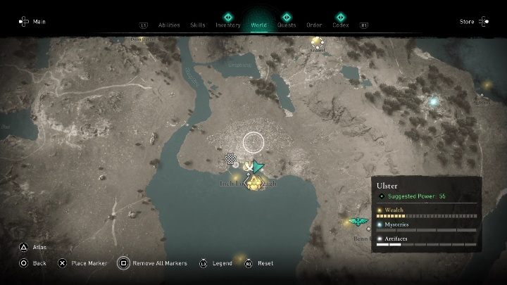 Region: Ulster - AC Valhalla Gniew Druidów: Zestaw celtyckiego rynsztunku - gdzie znaleźć? Mapa - Assassins Creed Valhalla - poradnik do gry