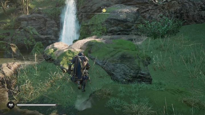 Aby dostać się do skrzyni musicie wejść pod wodospad - AC Valhalla Gniew Druidów: Tarcza Cu Chulainna - jak zdobyć? - Assassins Creed Valhalla - poradnik do gry