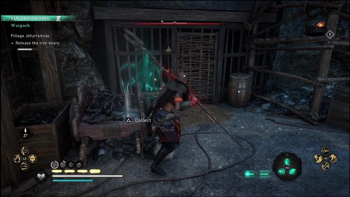W tej samej lokacji są klatki z żelaznymi dzikami - AC Valhalla Świt Ragnaroku: Wojenna ścieżka (Warpath) - opis przejścia - Assassins Creed Valhalla - poradnik do gry