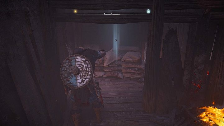 Gdy nie znajdziesz topora w beczkach, bracia wyślą Cię do małej komórki z workami - Assassins Creed Valhalla: Saga o półgłówkach 1/The Twit Saga 1 - solucja - Assassins Creed Valhalla - poradnik do gry