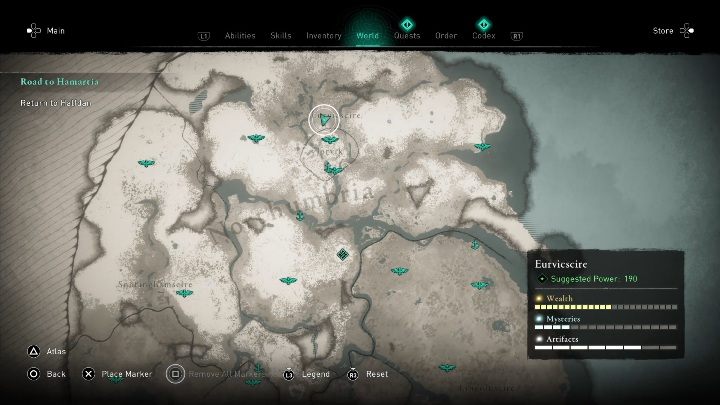 Lokalizacja: Anomalia Animusa znajdziesz w północnej części regionu, na granicy z Jorvikiem - Assassins Creed Valhalla: Anomalie Animusa - Eurvicscire, sekrety, lokacje - Assassins Creed Valhalla - poradnik do gry
