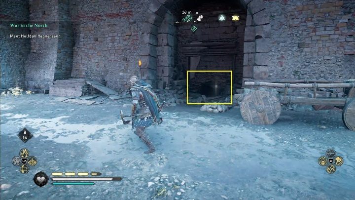 Aby dostać się do maski musisz wśliznąć się w dziurę, która jest w murze okalającym miasto - Assassins Creed Valhalla: Rzymski artefakt - Eurvicscire, sekrety, lokacje - Assassins Creed Valhalla - poradnik do gry