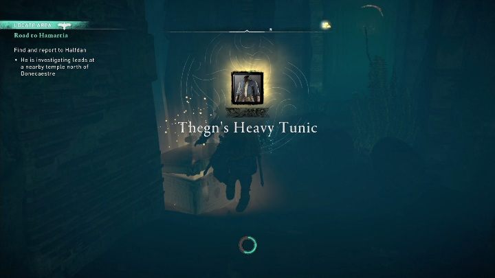 Aby się do niej dostać musisz wpłynąć pod wodę i przedostać się przez wąski tunel - Assassins Creed Valhalla: Wyposażenie - Eurvicscire, sekrety, lokacje - Assassins Creed Valhalla - poradnik do gry