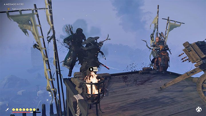 W późniejszych lokacjach pojawiają się bardziej problematyczni elitarni łucznicy - Ghost of Tsushima: Walka bezpośrednia - styl Samuraja - Ghost of Tsushima - poradnik do gry
