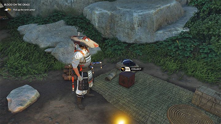 Ubranie ronina możesz otrzymać w końcowej części głównego zadania Krew na trawie - Ghost of Tsushima: Najlepsze pancerze na start - Ghost of Tsushima - poradnik do gry