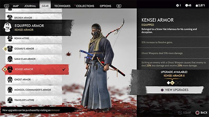 Ghost of Tsushima pozwala na zmianę stroju w każdym momencie rozgrywki i zdecydowanie radzimy polegać na tej opcji po to żeby dopasowywać pasywne premie danego pancerza do aktualnych potrzeb - Ghost of Tsushima: Najlepsze pancerze na start - Ghost of Tsushima - poradnik do gry
