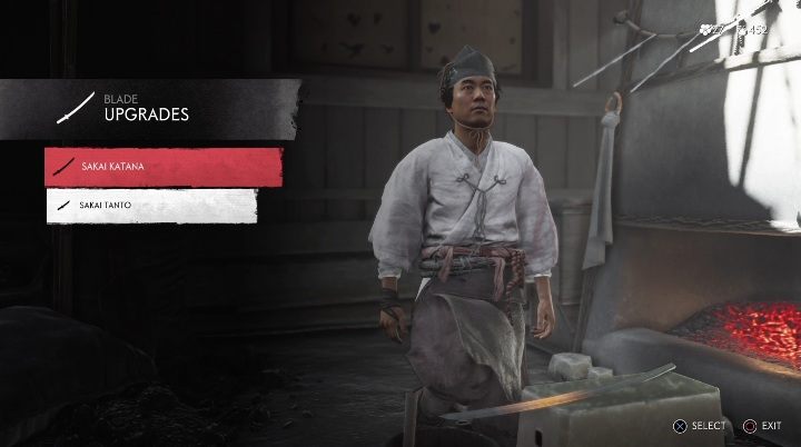 U zbrojmistrza możesz ulepszyć swoją katanę oraz tanto - Ghost of Tsushima: Handlarze, kupcy - Ghost of Tsushima - poradnik do gry
