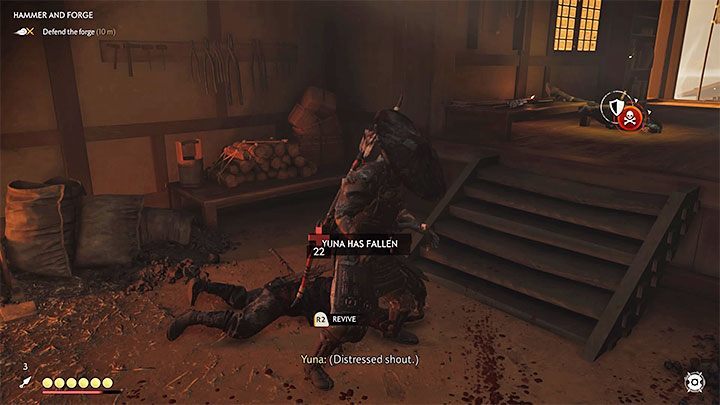 W trakcie tej bitwy musisz dbać o sojuszników - Ghost of Tsushima: Młot i kuźnia (Hammer and Forge) solucja, opis przejścia - Ghost of Tsushima - poradnik do gry