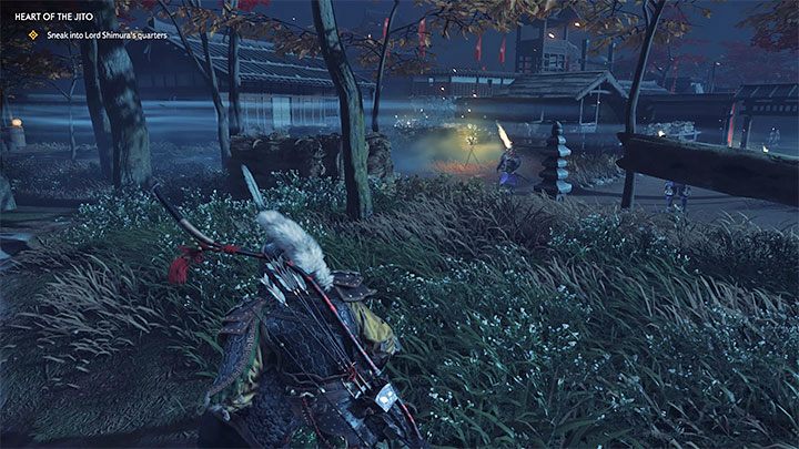 Począwszy od tego miejsca skradanie się i unikanie zabijania napotykanych osób jest rekomendowane, choć nie obowiązkowe - Ghost of Tsushima: Serce Jito (Heart of the Jito) solucja, opis przejścia - Ghost of Tsushima - poradnik do gry