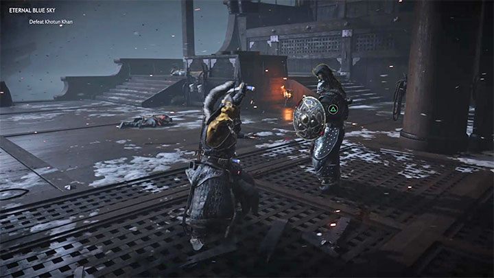 Walcz do momentu ponownego wyświetlenia krótkiej scenki odrzucenia bossa - Ghost of Tsushima: Wiecznie błękitne niebo (Eternal Blue Sky) solucja - Ghost of Tsushima - poradnik do gry