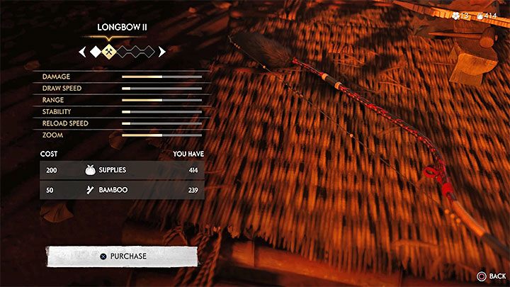 Łuki możesz ulepszać odwiedzając łuczarza - Bowyer - Ghost of Tsushima: Jak zdobyć łuk? - Ghost of Tsushima - poradnik do gry