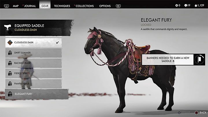 Po dotarciu do Kuźni Komatsu spotkaj się z mnichem żeby automatycznie przekazać mu zebrane chorągwie - Ghost of Tsushima: Jak zmienić siodło? - Ghost of Tsushima - poradnik do gry