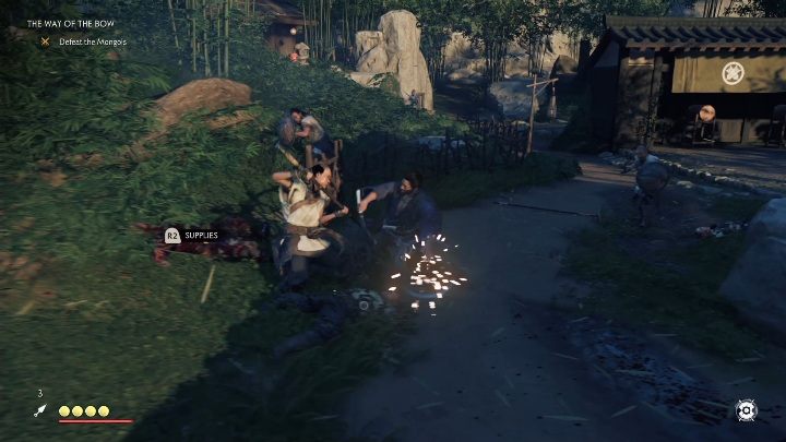 Tym razem, zaraz po rozmowie z Mistrzem, zaatakują Was Mongołowie - Ghost of Tsushima: Droga łuku (The Way of the Bow) solucja - Ghost of Tsushima - poradnik do gry