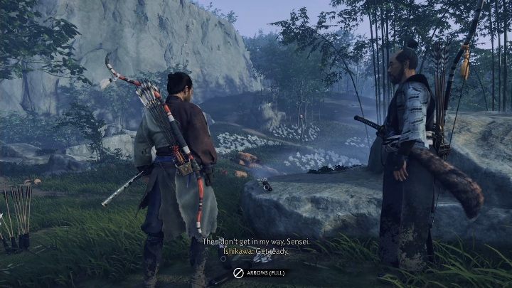 Wraz z Ishikawa udasz się do niewielkiego obozu - Ghost of Tsushima: Droga łuku (The Way of the Bow) solucja - Ghost of Tsushima - poradnik do gry