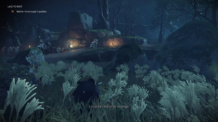 Wyjść z cienia możesz dopiero, gdy Tomeo wykona swoją część zadania - Ghost of Tsushima: Wieczny spoczynek solucja - Ghost of Tsushima - poradnik do gry