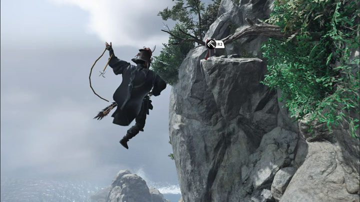 Przed Wami sekwencja skakania z pomocą lin - Ghost of Tsushima Iki Island: Saruiwa - jak dotrzeć na szczyt? - Ghost of Tsushima - poradnik do gry
