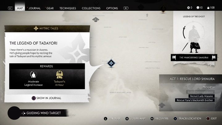 Gdzie zacząć: W północnej części Szemrzącego Zakątka (Rustling Bend) - Ghost of Tsushima: Legenda Tadayoriego (The Legend of Tadayori) solucja - Ghost of Tsushima - poradnik do gry