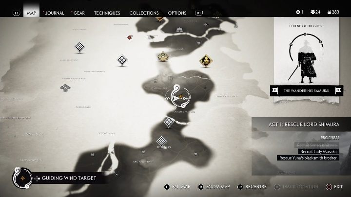 Miejsce, do którego musisz dotrzeć znajduje się w górach - Ghost of Tsushima: Legenda Tadayoriego (The Legend of Tadayori) solucja - Ghost of Tsushima - poradnik do gry