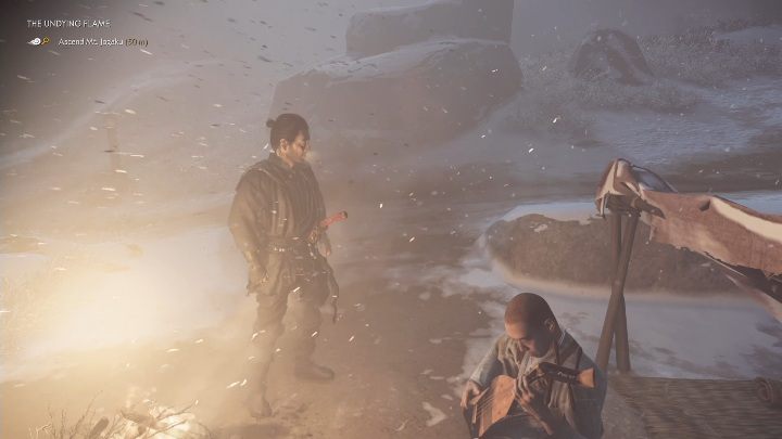 Twoim jedynym zadaniem w tej misji jest wspięcie się na górę Jogaku - Ghost of Tsushima: Niegasnący płomień solucja - Ghost of Tsushima - poradnik do gry
