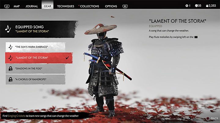 Trofeum to powiązane jest z mechaniką grania różnych melodii na flecie i całość dokładniej opisaliśmy na stronie Gra na flecie - jakie ma zastosowania - Ghost of Tsushima: Jak zdobyć trofeum Lament upadłej kuźni? - Ghost of Tsushima - poradnik do gry