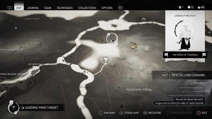 Lokacja: Kręty szlak (Winding Trial) - Ghost of Tsushima: Izuhara - kapliczki Inari, sekrety, znajdźki - Ghost of Tsushima - poradnik do gry