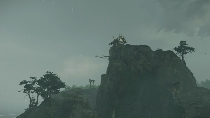 Ta kapliczka znajduje się na niewielkiej wyspie - Ghost of Tsushima: Toyotama - kapliczki Shinoto, sekrety, znajdźki - Ghost of Tsushima - poradnik do gry