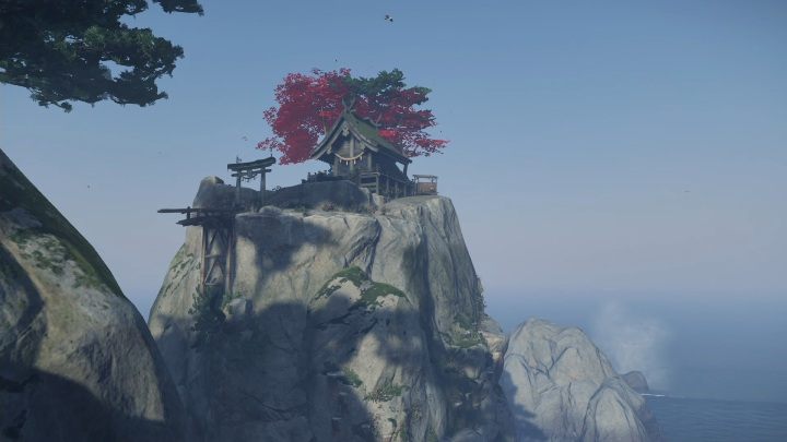 Ta kapliczka znajduje się na brzegu morza - Ghost of Tsushima: Toyotama - kapliczki Shinoto, sekrety, znajdźki - Ghost of Tsushima - poradnik do gry