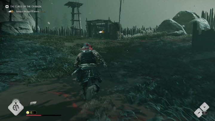 Aby ostatecznie zakończyć pierwszą część tej misji musisz uwolnić mnicha, którego przetrzymywali - Ghost of Tsushima Legends: Klątwa Onibaby - solucja, opis przejścia - Ghost of Tsushima - poradnik do gry