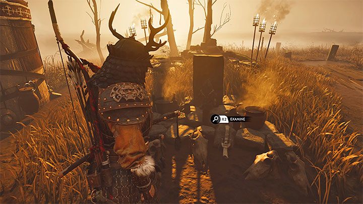Ślady doprowadzą Was do szałasu, który możecie zbadać - Ghost of Tsushima Iki Island: Podróż w przeszłość - solucja, opis przejścia - Ghost of Tsushima - poradnik do gry