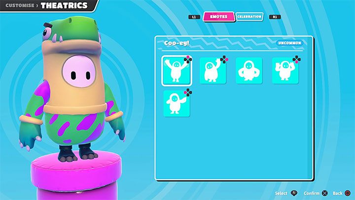 Wspomniane w tabeli emotki to drobne animacje, które możesz załączać na żądanie - Fall Guys: Sterowanie PS4 - Fall Guys - poradnik do gry