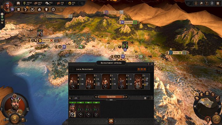 Gdy wybierzesz już Bohatera dla swojej armii możesz zacząć rekrutować dodatkowe wojska w taki sam sposób, jak robiłeś to w przypadku swojego Epickiego Bohatera - Total War Troy: Druga armia - jak zwerbować Bohatera? - Total War Troy - poradnik do gry