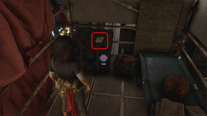 Obejdź główny pokład Chimery i wskocz na rusztowanie po lewej stronie, które zostało okryte czerwonym materiałem dzięki czemu łatwo je dostrzec - Marvels Avengers: Droga powrotna - sekrety, znajdźki - Marvels Avengers - poradnik do gry