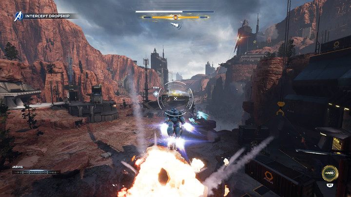 Gdy dolecisz do lądowiska będziesz świadkiem krótkiego przerywnika filmowego i misja Poszukiwanie zbroi zostanie zakończona - Marvels Avengers: Poszukiwania zbroi/Armor chase - solucja, opis przejścia - Marvels Avengers - poradnik do gry
