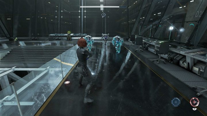 Po skończonej walce użyj terminala bezpieczeństwa, by uwolnić więźniów AIM - Marvels Avengers: Samotna walka/To stand alone - solucja, opis przejścia - Marvels Avengers - poradnik do gry