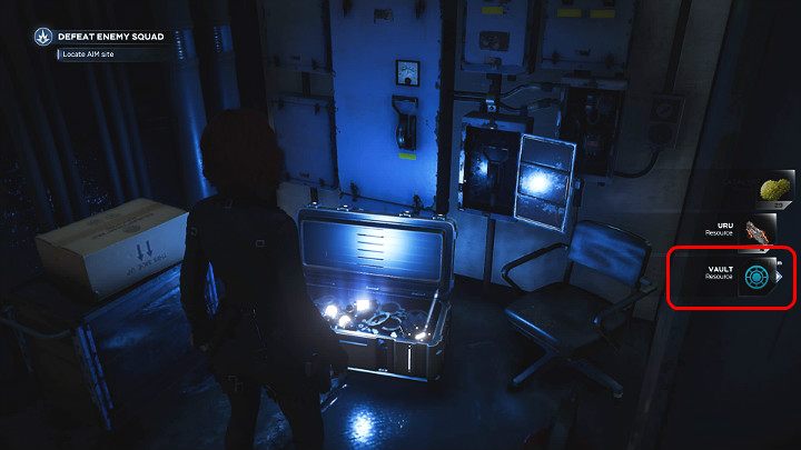 Pod ziemią znajdziesz dwie skrzynie: w jednej z nich ukryto standardowe wyposażenie, a w drugiej (srebrnej) specjalny zasób o nazwie Skarbiec (Vault) - Beta Marvels Avengers: Sekretna misja ze skarbcem - jak aktywować, jak ukończyć - Marvels Avengers - poradnik do gry