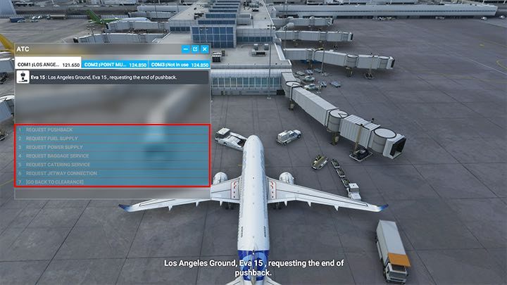 Funkcja odholowania przesuwa samolot w miejsce, gdzie może swobodnie zacząć kołowanie - Flight Simulator: Obsługa naziemna (Ground Services) - Microsoft Flight Simulator 2020 - poradnik do gry