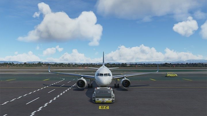 Na małych lotniskach i przy małych samolotach holownik będzie nieco skromniejszy - Flight Simulator: Obsługa naziemna (Ground Services) - Microsoft Flight Simulator 2020 - poradnik do gry