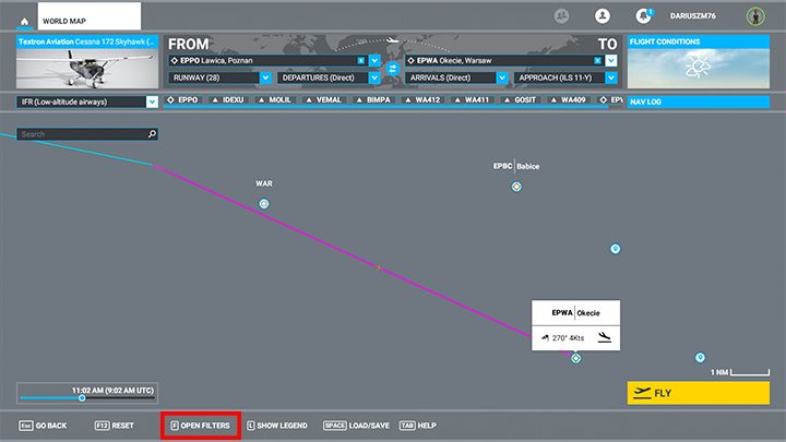 W zakładce Nawigacja koniecznie włącz pomoc NAVAIDS - Flight Simulator: Częstotliwości ILS - jak wyświetlić w grze? - Microsoft Flight Simulator 2020 - poradnik do gry