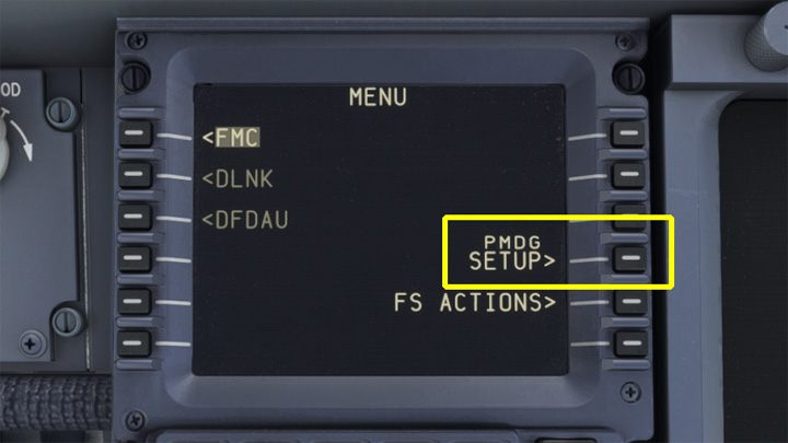 Przejdźcie do widoku FMC (LCtrl + 3) - PMDG 737: Jak ustawić Cold and Dark na stałe? - Microsoft Flight Simulator 2020 - poradnik do gry