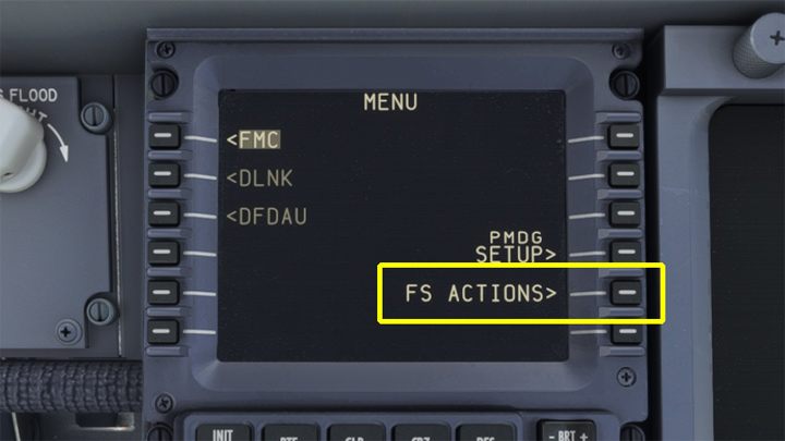 Następnie przejdźcie do menu FS ACTIONS - PMDG 737: Jak ustawić Cold and Dark na stałe? - Microsoft Flight Simulator 2020 - poradnik do gry