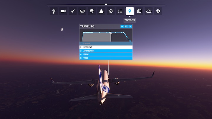 Mapa VFR (Visual Flight Rules) jest jak podręczny ekran z nawigacją GPS - Flight Simulator: Pasek narzędzi (Toolbar) - Microsoft Flight Simulator 2020 - poradnik do gry