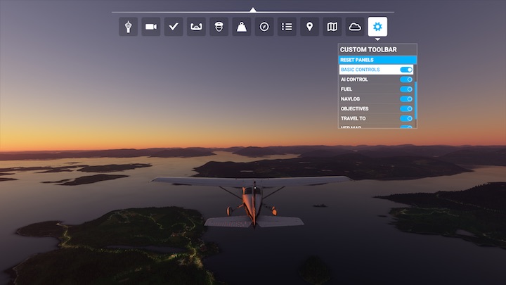 1 - Flight Simulator: Pasek narzędzi (Toolbar) - Microsoft Flight Simulator 2020 - poradnik do gry