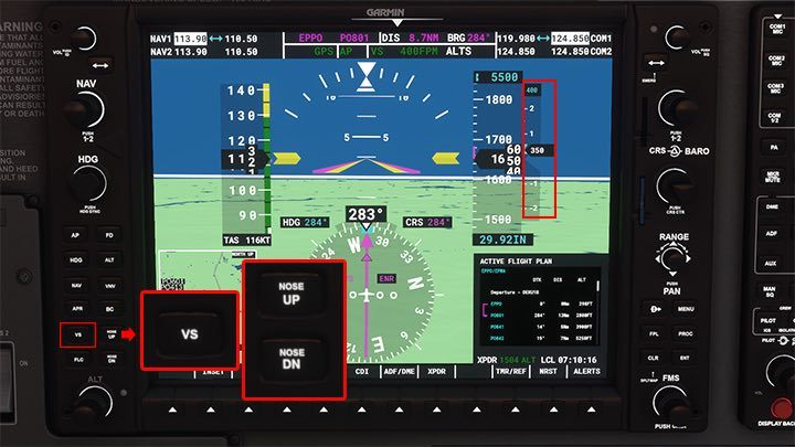 Alternatywą podtrybu VS jest FLC (Flight Level Change) - Flight Simulator: Autopilot - programowanie, używanie - Microsoft Flight Simulator 2020 - poradnik do gry