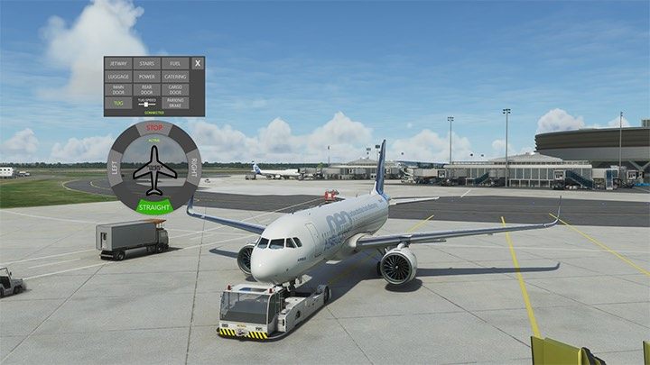 Pushback Helper to niewielka nakładka, która znacznie poprawia funkcje obsługi naziemnej, a zwłaszcza wypychania samolotu od bramki, do miejsca, w którym może zacząć kołowanie do pasa - Flight Simulator: Najlepsze mody - lista - Microsoft Flight Simulator 2020 - poradnik do gry