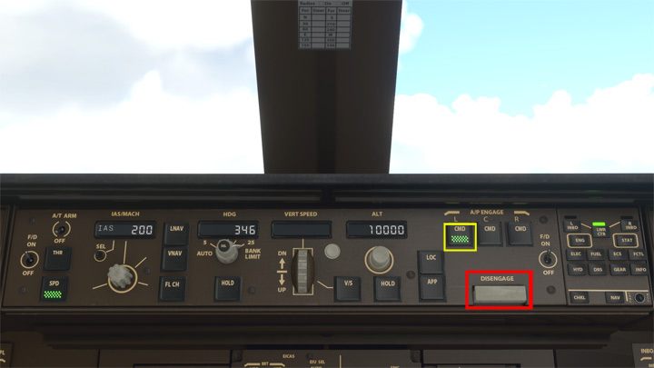 Do włączania autopilota służy przycisk CMD (L - left) w sekcji A/P Engage - Flight Simulator: Samolot pasażerski - autopilot - Microsoft Flight Simulator 2020 - poradnik do gry