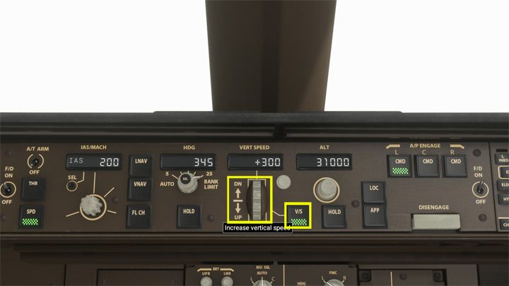 Duże różnice są przy wznoszeniu lub opadaniu do zaprogramowanej wysokości - Flight Simulator: Samolot pasażerski - autopilot - Microsoft Flight Simulator 2020 - poradnik do gry
