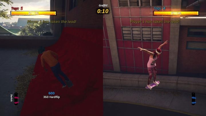 W tym trybie wygrywa gracz, który zamaluje więcej elementów - Tony Hawks Pro Skater 1+2: Graffiti - tryb multiplayer - Tony Hawks Pro Skater 1+2 - poradnik do gry