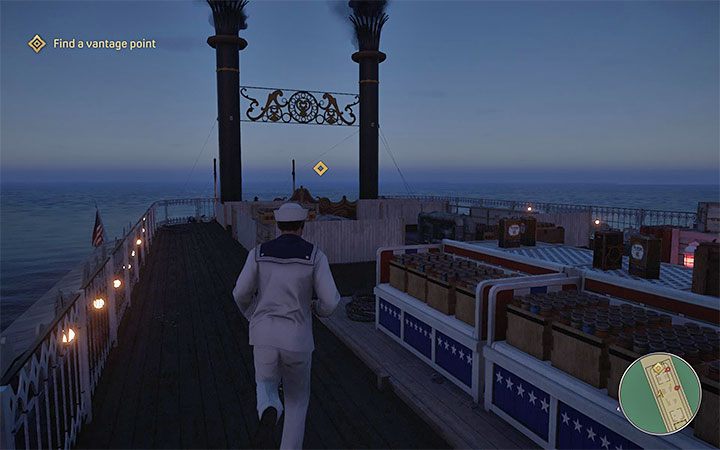 Korzystaj z kolejnych schodów żeby docelowo dotrzeć na najwyższy pokład parostatku - Mafia Definitive Edition: Wszystkiego najlepszego! - solucja - Mafia 1 Definitive Edition - poradnik, solucja