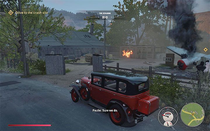 Samolot powinien rozbić się w miejscu z powyższych obrazków - Mafia Definitive Edition: Creme de la Creme - solucja - Mafia 1 Definitive Edition - poradnik, solucja